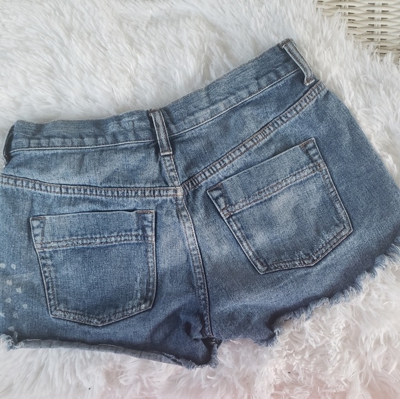 Free People Talum distressed denim shorts - Picture 6 of 7